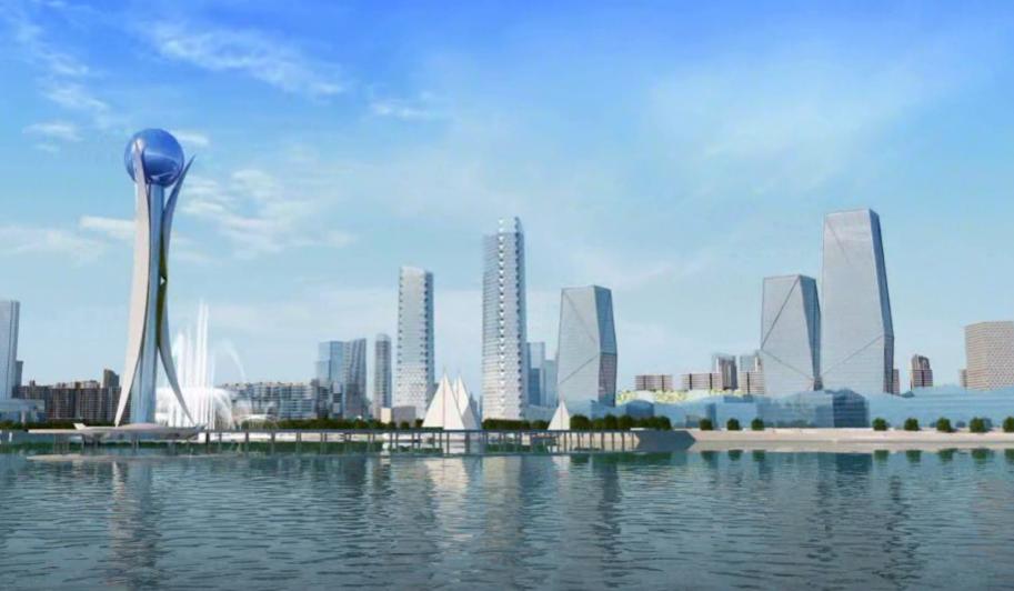 伊滨区中心湖最新进展，揭开未来城市生态新篇章